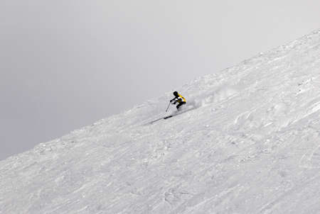 mountain-skier in high mountains -Elbrus