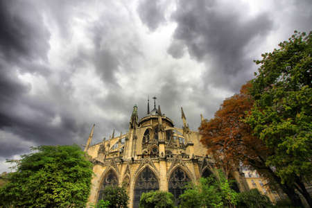 Notre Dame de Paris at day. Franceのeditorial素材