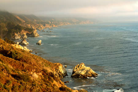 Beautiful Pacific Ocean coast, California, USAの写真素材