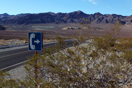 Great American road, crossing a huge Death Valley in Nevadaの写真素材
