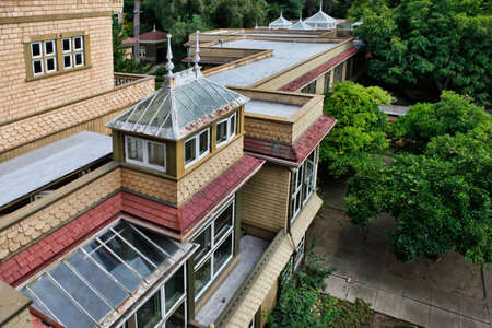 The Winchester Mystery House - the house number 525 on Winchester Boulevard in San Jose, California,...