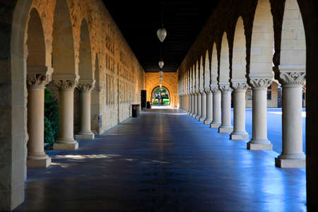Stanford University, California at late afternoon.のeditorial素材