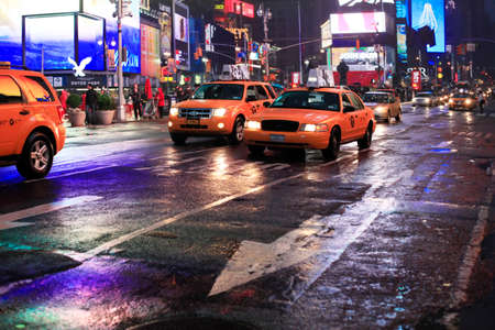 NEW YORK CITY, NEW YORK, USA - MAY 20, 2013: Times Square at night, featured with Broadway Theaters...