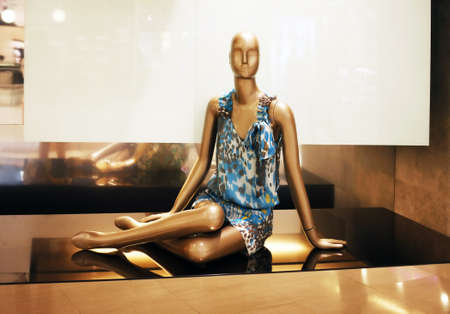 Dummy in a show-window of shopのeditorial素材
