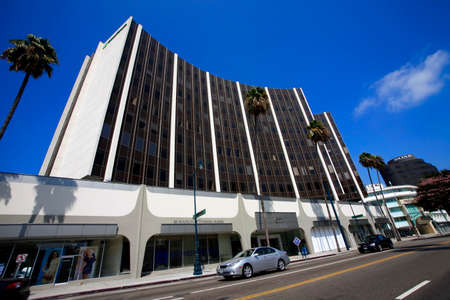 Los Angeles, CA, USA - September 18, 2011: Modern Office Buildings. Manufacturers Bank on Beverly Hills, CAのeditorial素材