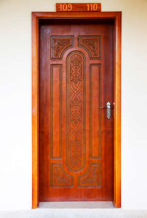 Old wooden door at Stone Town the capital of Zanzibar island East Africa.の写真素材