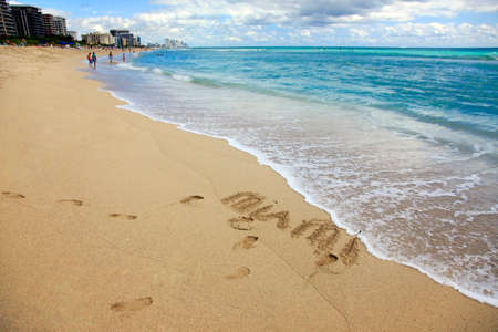 Scene of the crowded beachの写真素材