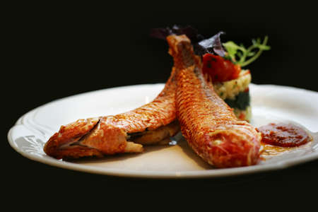 Dish from a fishの写真素材