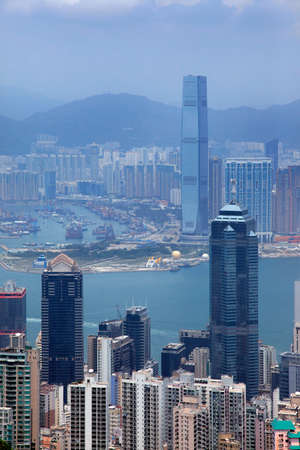Hong Kong Skyline from Victoria Peakの写真素材
