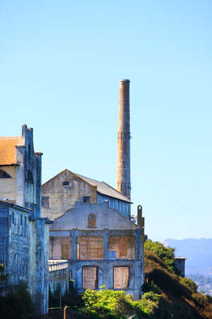 Alcatraz Federal Penitentiary in the San Fransisco Bayのeditorial素材