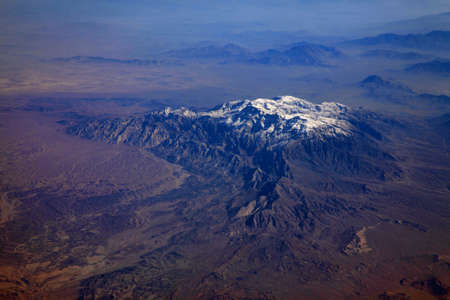 Mountains of afghanistan view from the airplaneの写真素材