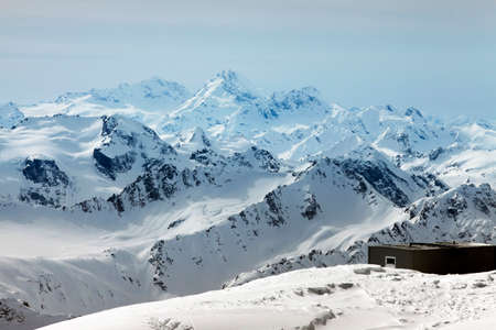 Russia. Caucasus. View on Elbrus Mount - the highest point of Europeの写真素材