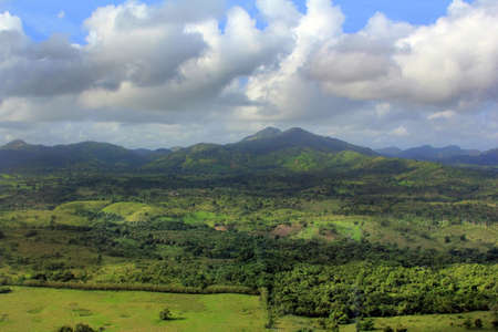 Aerial view of Cordilleras. Dominican Republicの写真素材