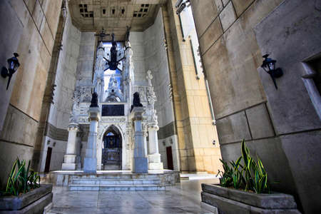 Interior space of Columbus lighthouse in Santo Domingo, Dominican Republicのeditorial素材