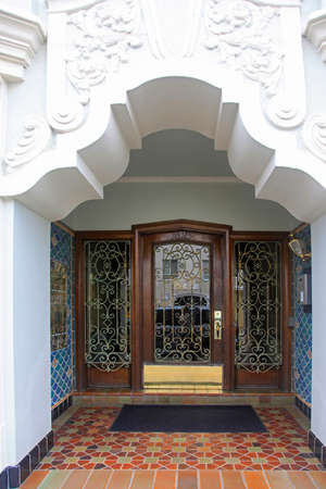 The beautiful facade of a residential building