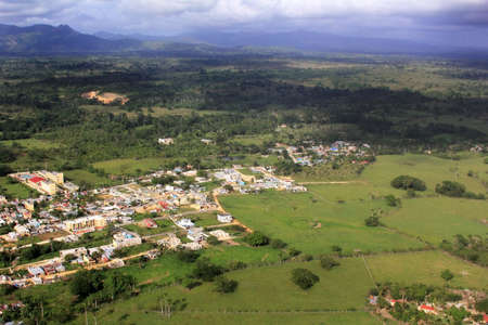 Aerial view of the Village in the Dominican Republicのeditorial素材