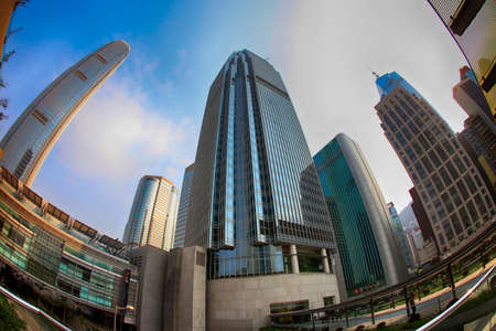 Hong Kong, Hong Kong S.A.R. - March 28, 2012: The International Finance Centre is a skyscraper and...