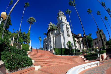 San Simeon, CA, USA - 21 October 2012: Randolph Hurst castle, the Disneyland of art at the hills of San Simeon. CA, USAのeditorial素材