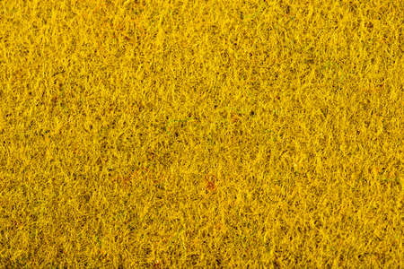 Close up of golden colored felt fabric for backgroundの写真素材