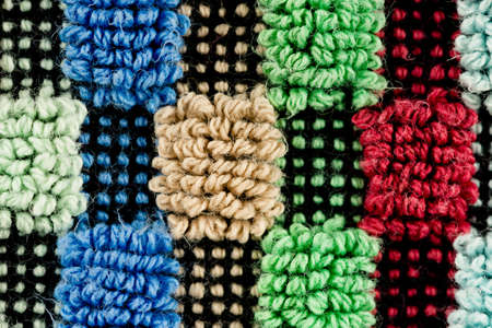 close-up of a detailed structured fabric pattern - macro photograpyの写真素材