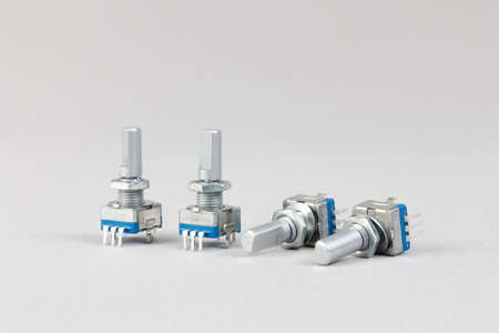 Encoders on a gray background.