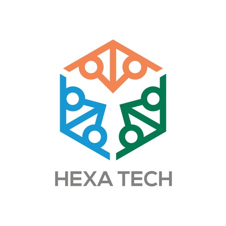 Logo abstract connection vectorのイラスト素材