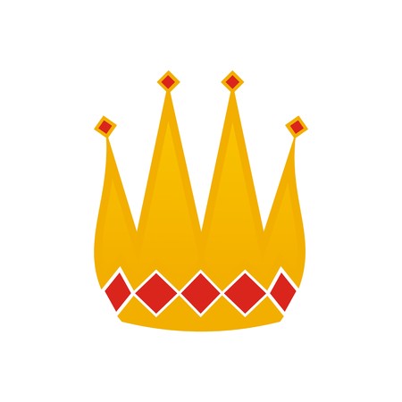 design   crown gems gold majestic kingdom designのイラスト素材