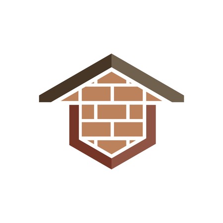 abstract  design wall property architecture building iconのイラスト素材