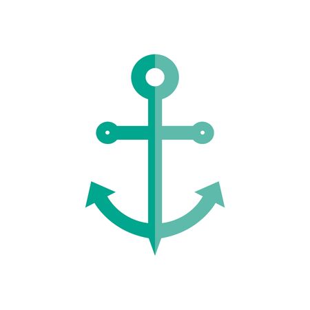 icon tools logo anchor sailor design vector