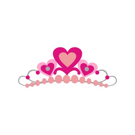 headbands love jewelry female beauty iconのイラスト素材