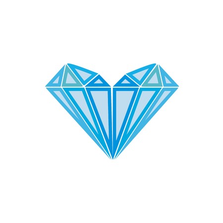 Logo diamond jewelry for women designのイラスト素材