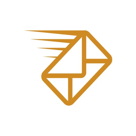 Logo envelope mail address icon message newsletter expressのイラスト素材