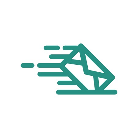 Logo envelope mail address icon message newsletter expressのイラスト素材
