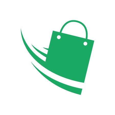 Abstract Design  shopping icon retail cart fashion bag style modernのイラスト素材
