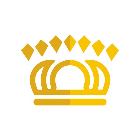 design crown gems gold majestic kingdom designのイラスト素材