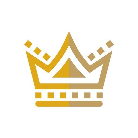 design crown gems gold majestic kingdom designのイラスト素材