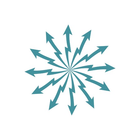 Business graph arrow star progress icon vectorのイラスト素材