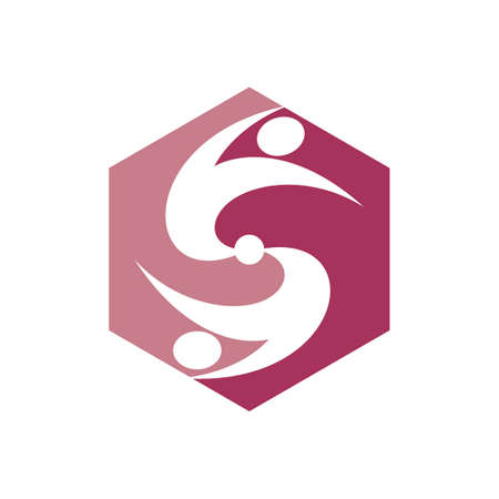 Logo love people heart business creativeのイラスト素材