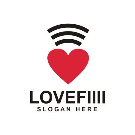love signal creative icon symbol wifiのイラスト素材