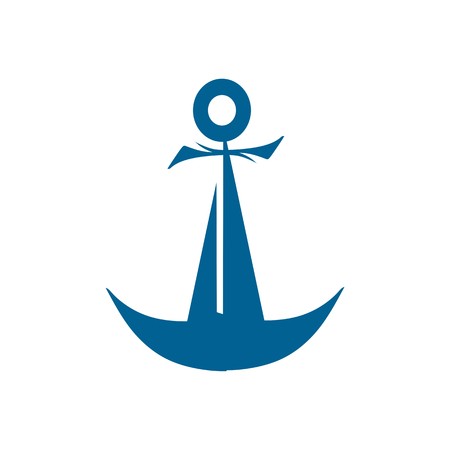 Symbol yacht icon transportation tools sailboat nauticalのイラスト素材