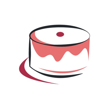 Sweet cake vector iconのイラスト素材
