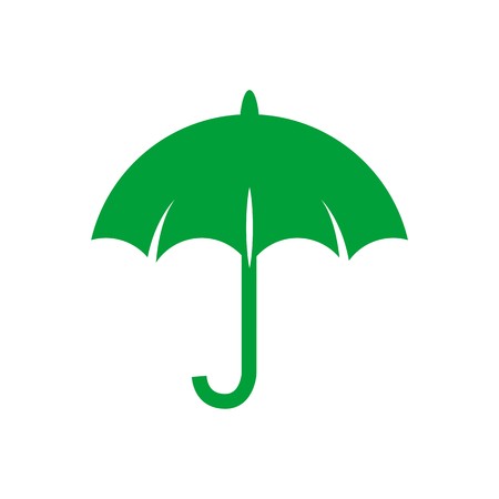 Simple umbrella vectorのイラスト素材
