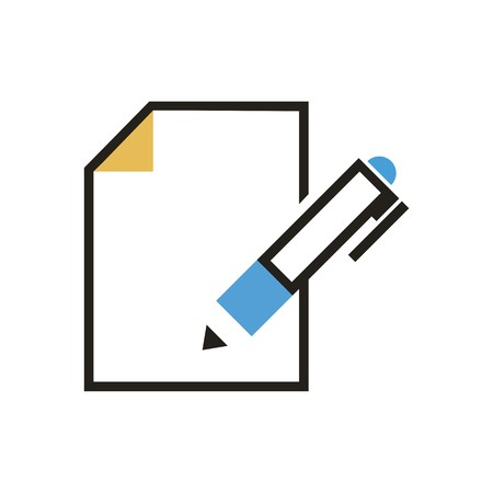 Stationery vector iconのイラスト素材