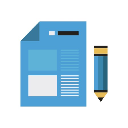 Stationery vector iconのイラスト素材