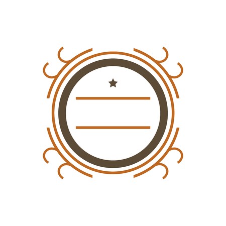 Vintage decoration labelのイラスト素材