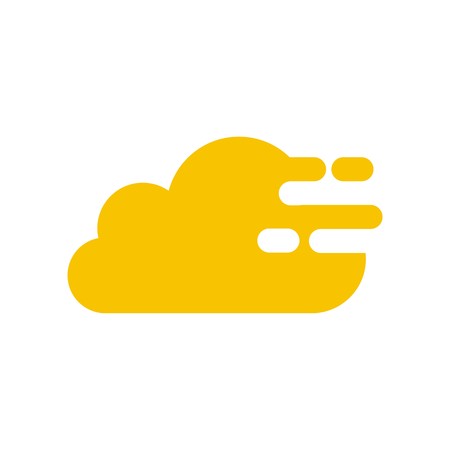 Simple cloud design logoのイラスト素材