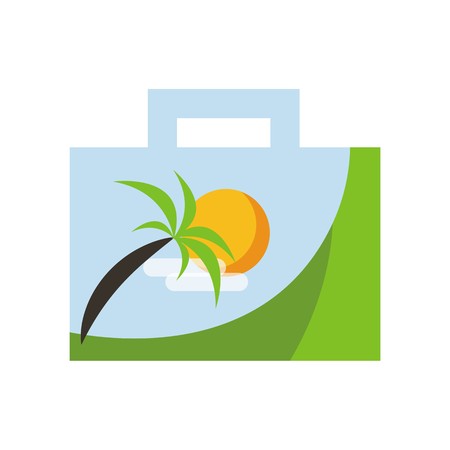 Tropical summer holiday iconのイラスト素材