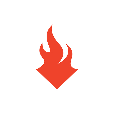 Abstract fire iconのイラスト素材