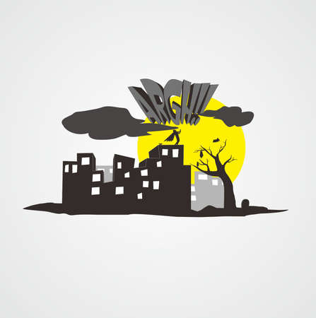 Crazy city nightのイラスト素材