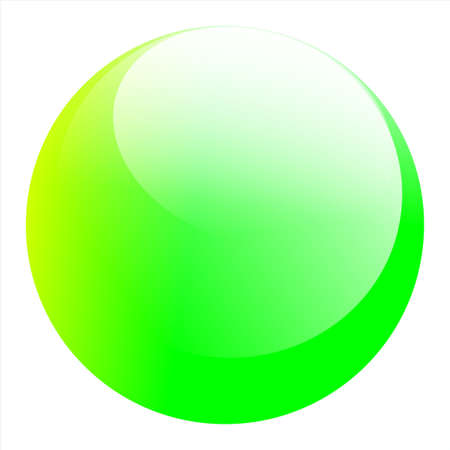 Green Glass Ball So Pretty Coolのイラスト素材